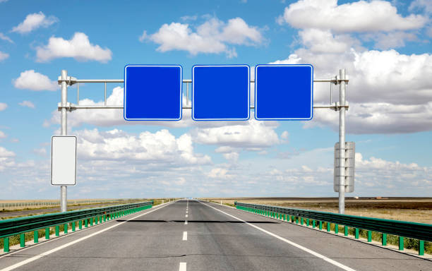 istock Blank road traffic sign 1496559843