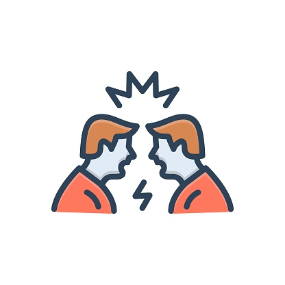 Icon for dispute, fight, controversy, discord, feud, quarrel, squabble, wrangle, commotion, embroilment