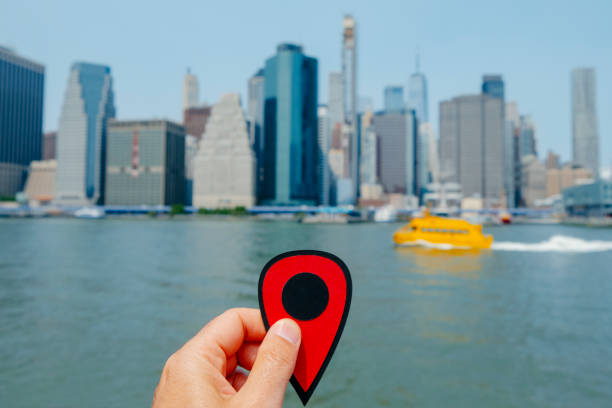 istock red marker at the Financial District, New York 1496564855