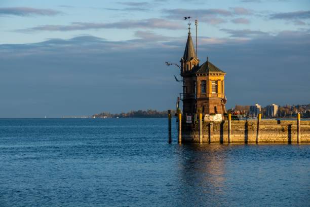 istock Scenic view of Lake Constance at sunset in Germany. 1496569113