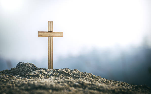istock Cross of Jesus christ, christian concept. 1496574142