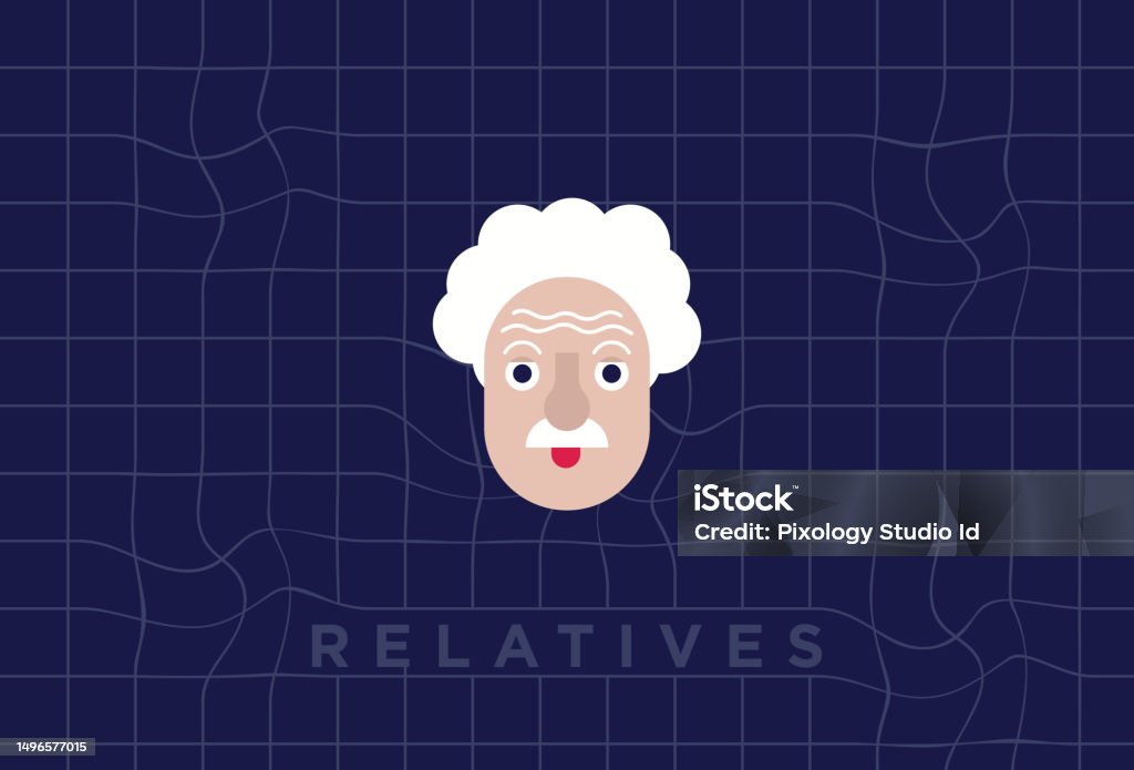 Relatives Design Relatives Science Flat Design Character Stock Illustration - Download ...