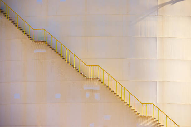 istock Access stairways in a fuel storage tank 1496583615