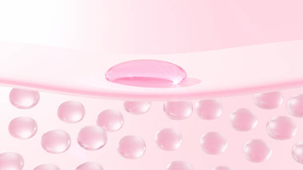 istock Drop white serum, cream, and lotion drop into skin cells for UV protection, Ultraviolet shield reflection. repair skin care concept 1496591736