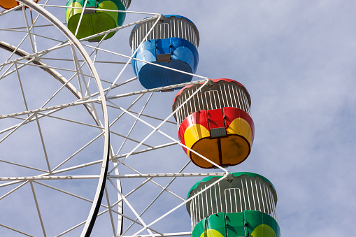 A Ferris wheel, Giant Wheel, Panoramic wheel in Batumi, Adjara, Georgia