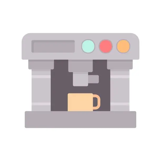Vector illustration of Coffee Maker Icon