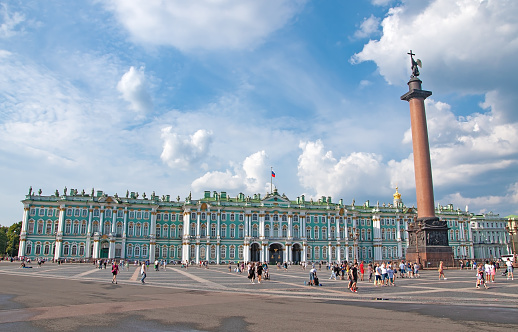 St. Petersburg, Russia - August 15 , 2022: Winter Palace Hermitage . High quality photo