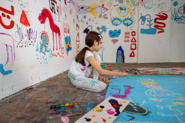 istock One Girl's Artistic Journey in School 1496602803