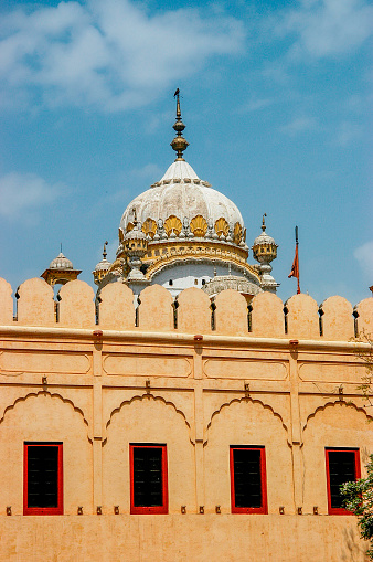 Sikh temple and windows of its chambers