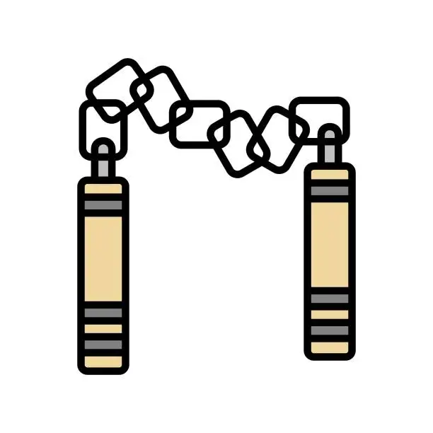 Vector illustration of Nunchaku Icon