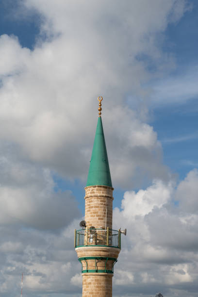 The minaret of the Al-Majdala or El Majdila Mosque in Acre, Israel.