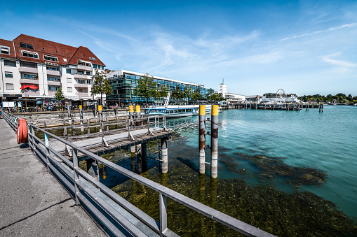 Close Up To Beautiful Buildings On Bodensee In Friedrichshafen, Germany