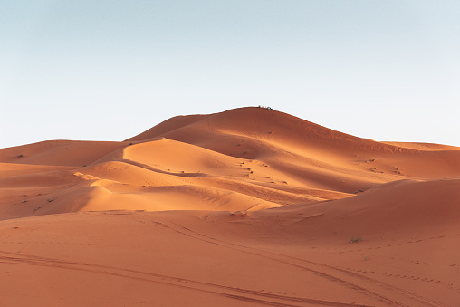 sand dunes in the maroccan desert