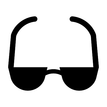 Reading Glasses Vector Glyph Icon For Personal And Commercial Use.