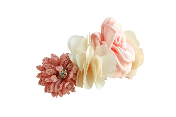 istock Pink Red Rose Flower Crown Side View isolated on white background with clipping paths 1496637725