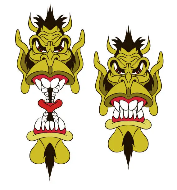 Vector illustration of devil head