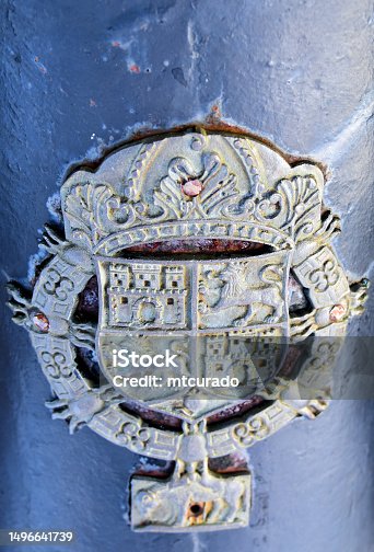 istock Spanish coat of arms on a cannon, Hagatna, Guam 1496641739