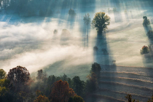 istock Autumnal sunrise over the Adda River 1496654501