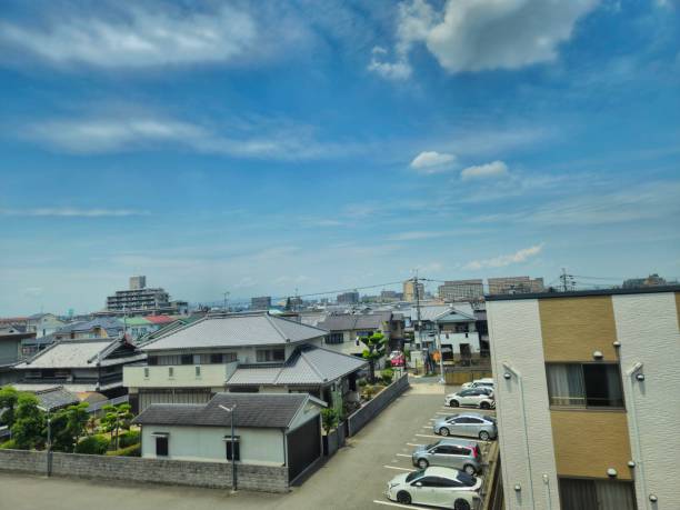 View of buildings in Osaka Japan.  stock photos