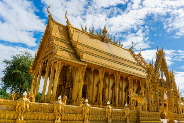istock Golden church Wat Pak-Nam Jo-Lo. 1496657749