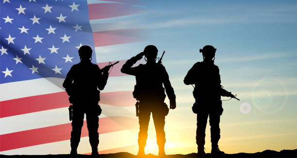 istock USA army soldiers on a background of sunset 1496659944