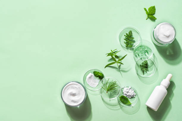 istock Organic cosmetic products and ingredients 1496667930
