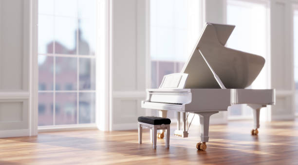 istock Classic grand piano in classical style room interior 1496688130
