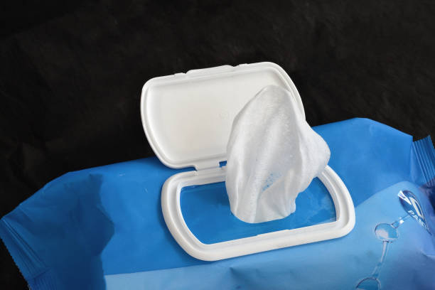 istock an open pack of napkins lies on a black background 1496690075