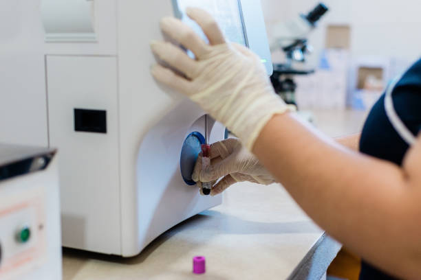 istock Person doing research in a scientific laboratory 1496692415