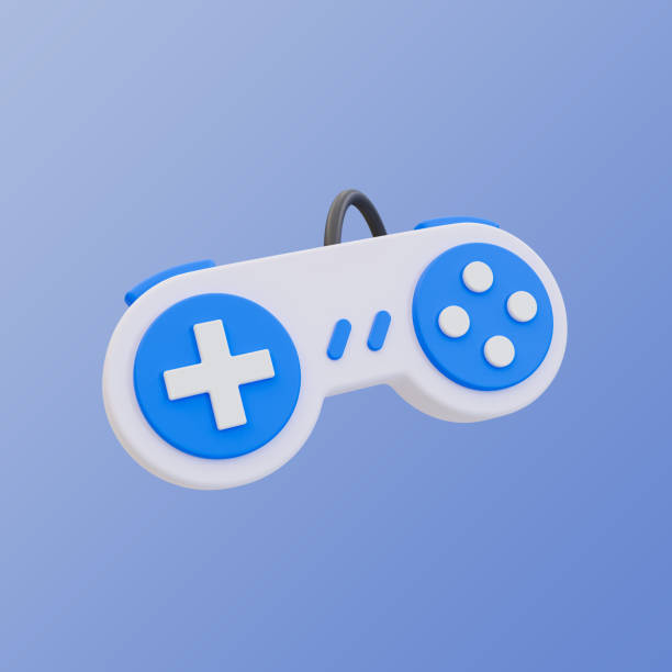 istock 3d minimal joystick. gamepad. game controller. video game entertainment. 3d illustration. 1496697027