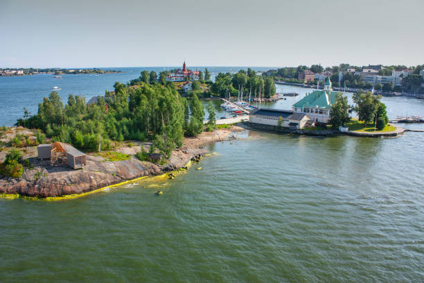 Islands in the Baltic Sea near Helsinki in Finland