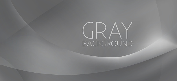 Abstract dark gray stylish background with transparent shape and gradient. Vector graphics