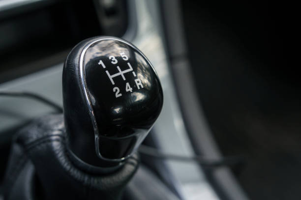 istock Black five speed manual gear lever. 1496710373