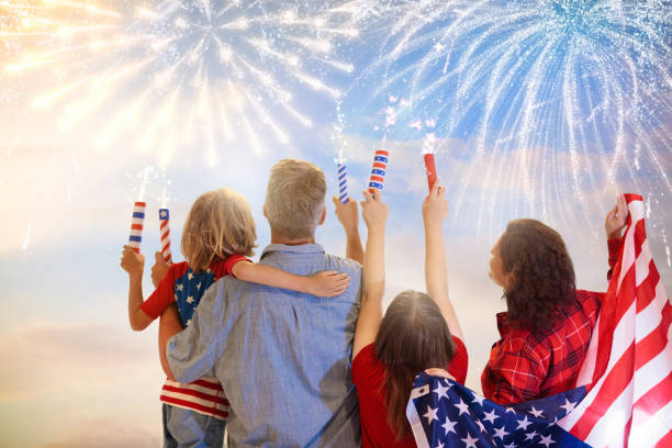 istock 4th of July. USA Independence day fireworks. 1496710477
