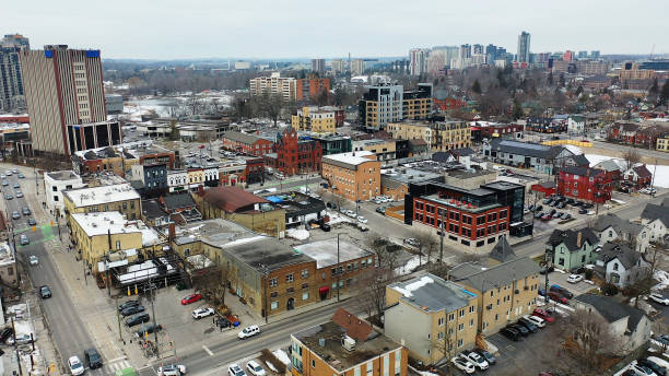 istock Aerial of Waterloo, Ontario, Canada in early spring 1496713608