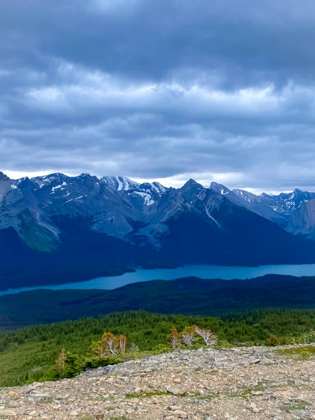 istock Mountain Peaks and Lake Louise 1496717639
