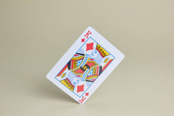 istock Balancing King of Diamonds Card 1496733358
