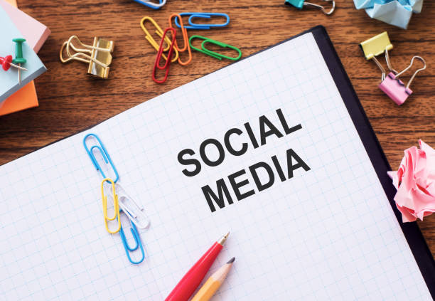 London, United Kingdom - April 18, 2016: Popular social media and technology icons photographed on a computer screen. The logos include Instagram, Behance, Google plus, Github, Dropbox, Facebook, twitter, pinterest, apple, amazon