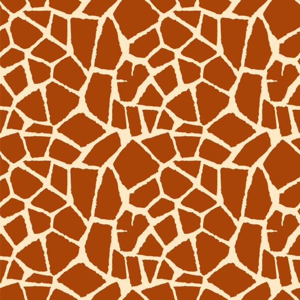 ilustrações de stock, clip art, desenhos animados e ícones de animal texture of giraffe skin. seamless background of africa wild animal. seamless giraffe pattern for wallpaper, wrapping, textile, fabric, print - giraffe pattern africa animal