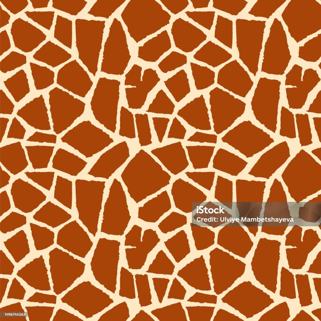 Animal Texture Of Giraffe Skin Seamless Background Of Africa Wild