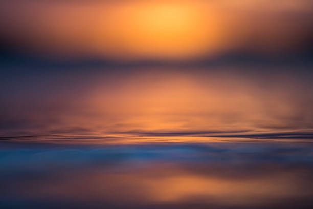 istock Abstract surface tension and natural patterns on water with golden light 1496744282