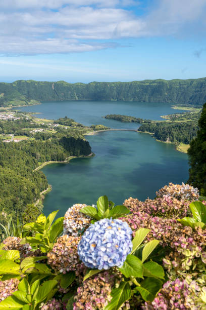 istock Seven Cities Lagoon on Azores island, 1496749498