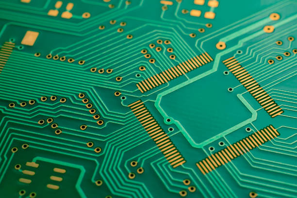 istock printed circuit board. layout of tracks. 1496754006