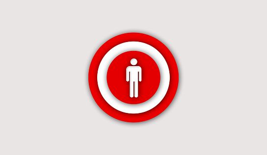 Customer Target Concept Icon 3D Illustration. Business Audience and Marketing. Targeted Profile.