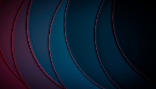 Abstract Background of Dark Circular Shapes in Saturated Colors