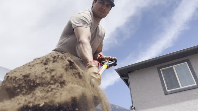 Hispanic Male Mexican American Homeowner Landscaping Yard Video Series
