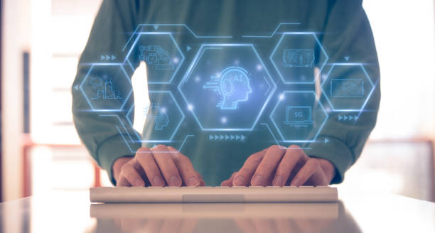istock concept of AI-Artificial intelligence innovation. AI adoption,  operational support. digital brain, predictive analytics, data analysis. Electronic mind. Neuron System AI, deep machine learning 1496770552