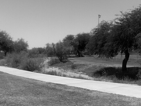 I spent a beautiful day in my hometown of Apache Junction, Arizona. I took photographs of parks and nature when I traversed the town. I shot everything in black and white to give my photos that old, rustic feel.
