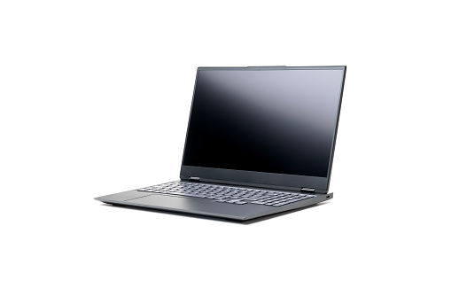 Laptop isolated on white background with clipping path.