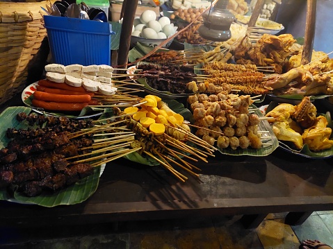 Many satay in angkringan. We can find that in central java and yogyakarta.